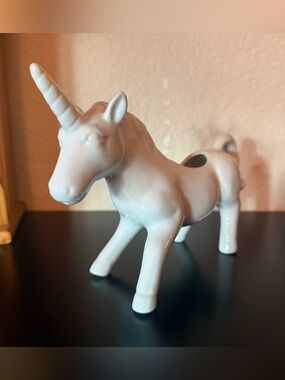 White Ceramic Unicorn creamer